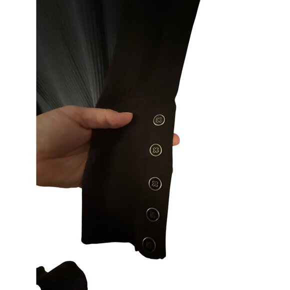 Talbots Black Ribbed Turtleneck Sweater 1X Cotton/Nylon/Spandex - Picture 2 of 5